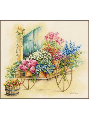 Lanarte Telpakket kit Floral cart Lanarte Telpakket kit Floral cart