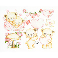 Borduurpakket Little Hearts Collection - Luca-S