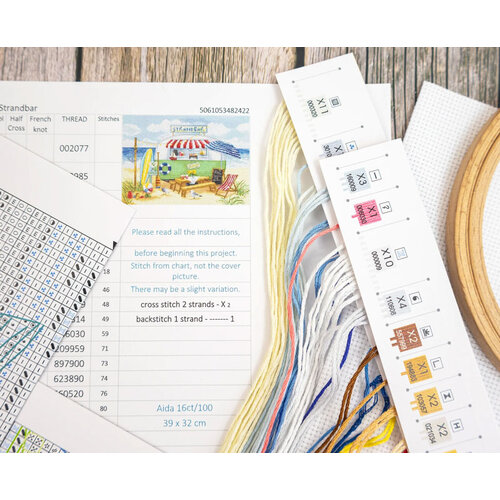Leti Stitch Borduurpakket Strandbar - Leti Stitch Leti Stitch Borduurpakket Strandbar - Leti Stitch