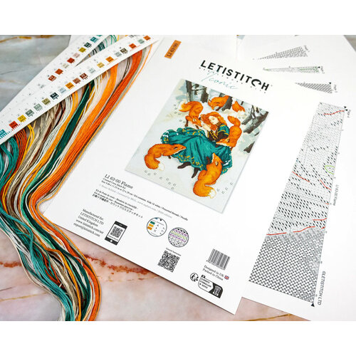 Leti Stitch Borduurpakket Flame - Leti Stitch Leti Stitch Borduurpakket Flame - Leti Stitch