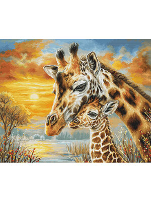 Luca-S Borduurpakket Giraffe Cuddle - Luca-S Luca-S Borduurpakket Giraffe Cuddle - Luca-S