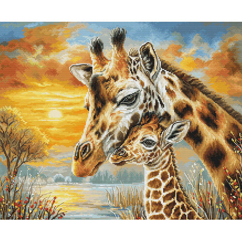Luca-S Borduurpakket Giraffe Cuddle - Luca-S Luca-S Borduurpakket Giraffe Cuddle - Luca-S