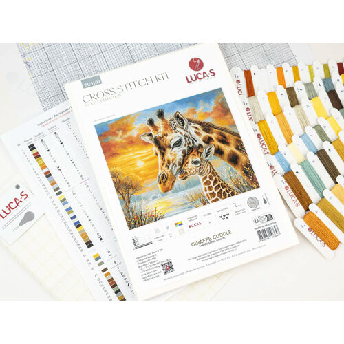 Luca-S Borduurpakket Giraffe Cuddle - Luca-S Luca-S Borduurpakket Giraffe Cuddle - Luca-S