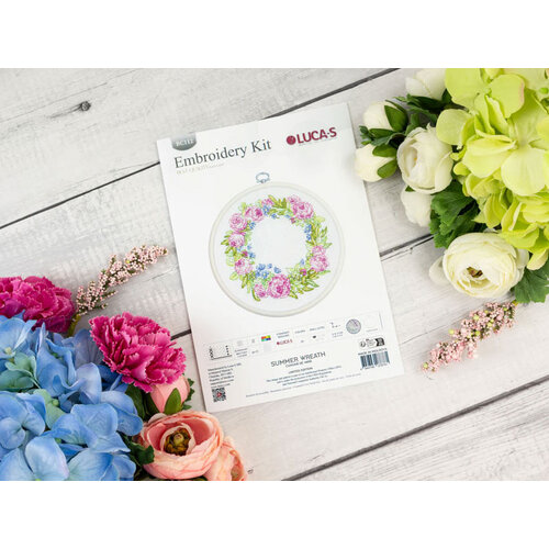 Luca-S Borduurpakket Summer Wreath - Luca-S Luca-S Borduurpakket Summer Wreath - Luca-S