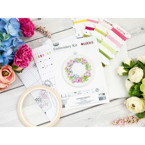 Luca-S Borduurpakket Summer Wreath - Luca-S Luca-S Borduurpakket Summer Wreath - Luca-S