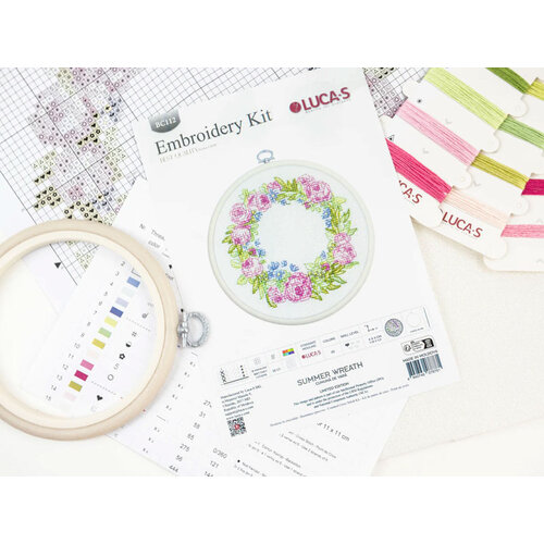 Luca-S Borduurpakket Summer Wreath - Luca-S Luca-S Borduurpakket Summer Wreath - Luca-S