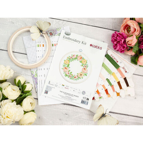 Luca-S Borduurpakket The Elegance of Roses - Luca-S Luca-S Borduurpakket The Elegance of Roses - Luca-S
