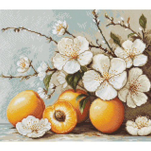 Luca-S Borduurpakket Apricot Blossom - Luca-S Luca-S Borduurpakket Apricot Blossom - Luca-S