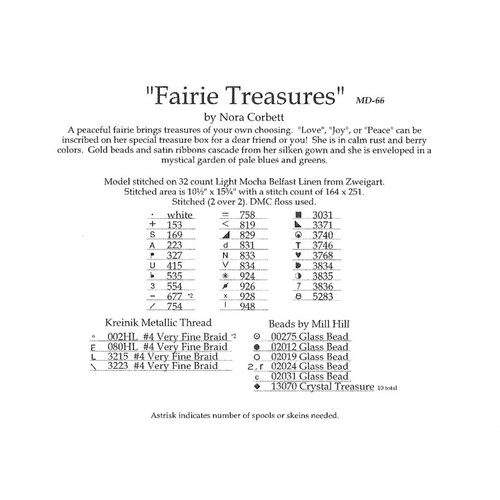 Mirabilia  Borduurpatroon Fairie Treasures - Mirabilia Designs