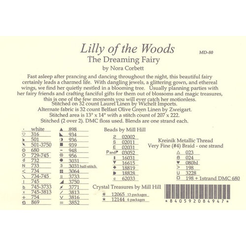 Mirabilia Borduurpatroon Lilly of the Woods - Mirabilia Designs Mirabilia Borduurpatroon Lilly of the Woods - Mirabilia Designs