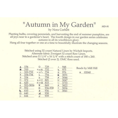 Mirabilia  Borduurpatroon Autumn In My Garden - Mirabilia Designs
