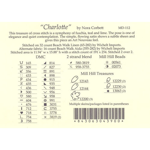 Mirabilia  Borduurpatroon Charlotte - Mirabilia Designs