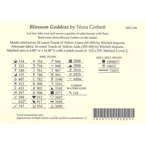 Mirabilia  Borduurpatroon Blossom Goddess  - Mirabilia Designs