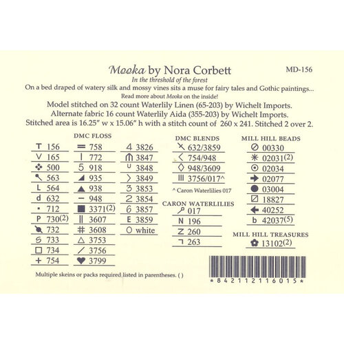 Mirabilia  Borduurpatroon Mooka - Mirabilia Designs