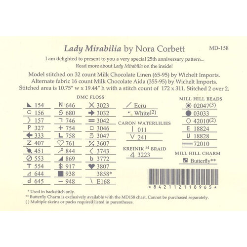 Mirabilia Borduurpatroon Lady Mirabilia - Mirabilia Designs Mirabilia Borduurpatroon Lady Mirabilia - Mirabilia Designs