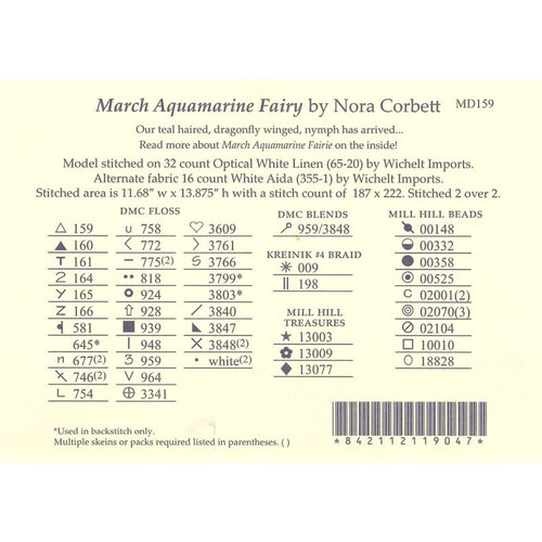 Mirabilia Borduurpatroon March Aquamarine Fairy - Mirabilia Designs Mirabilia Borduurpatroon March Aquamarine Fairy - Mirabilia Designs