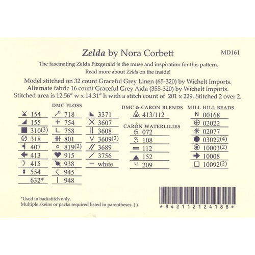 Mirabilia  Borduurpatroon Zelda - Mirabilia Designs
