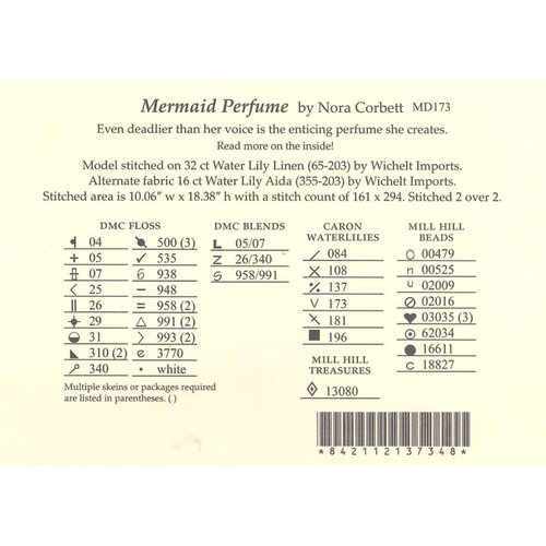 Mirabilia  Borduurpatroon Mermaid Perfume  - Mirabilia Designs