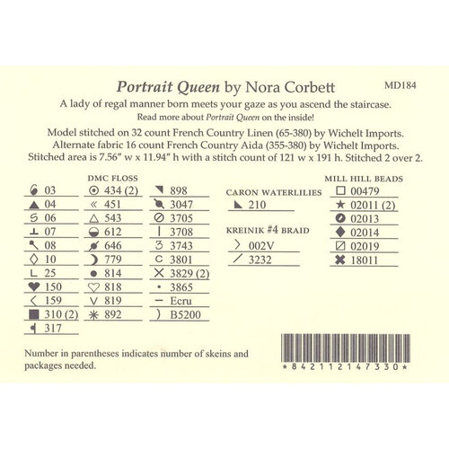 Mirabilia Mirabilia 184 - Portrait Queen - patroon Mirabilia Mirabilia 184 - Portrait Queen - patroon