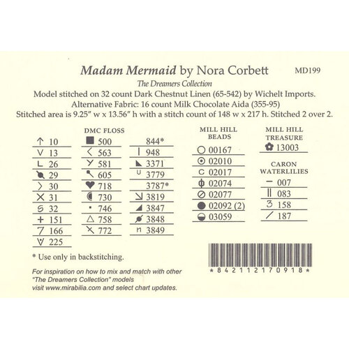 Mirabilia Mirabilia 199 - Madam Mermaid - The Dreamers Collection - patroon Mirabilia Mirabilia 199 - Madam Mermaid - The Dreamers Collection - patroon