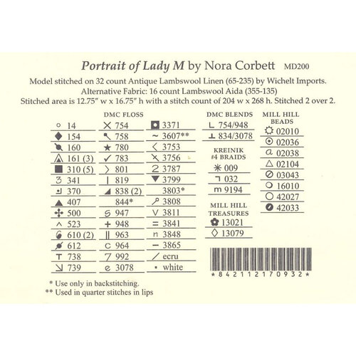Mirabilia Mirabilia 200 - Portrait of Lady M - patroon Mirabilia Mirabilia 200 - Portrait of Lady M - patroon
