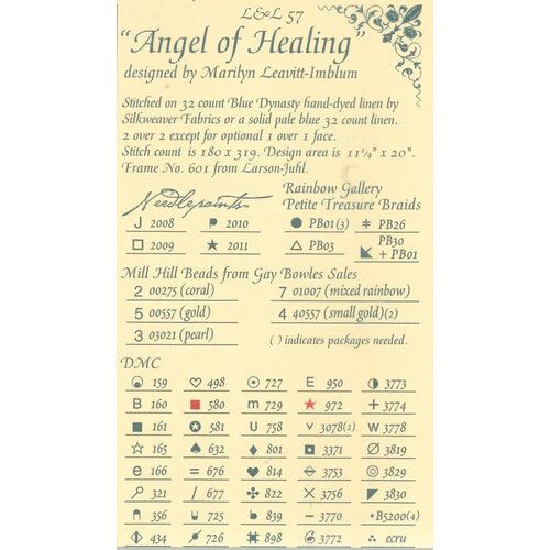 Lavender and Lace Lavender & Lace 57 - Angel of healing - patroon Lavender and Lace Lavender & Lace 57 - Angel of healing - patroon