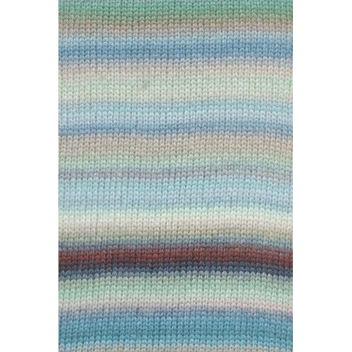 Lang Yarns Lang Yarns | Wol Cloud - 100 gr -  0033 | Mint/Turkoois/Bruin/IJsblauw