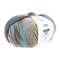 Lang Yarns | Wol Cloud Funky - 100 gr - 0028 | Pruim/Grijs/Marine/Messing