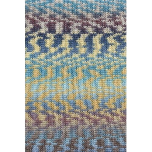 Lang Yarns Lang Yarns | Wol Cloud Funky - 100 gr - 0028 | Pruim/Grijs/Marine/Messing