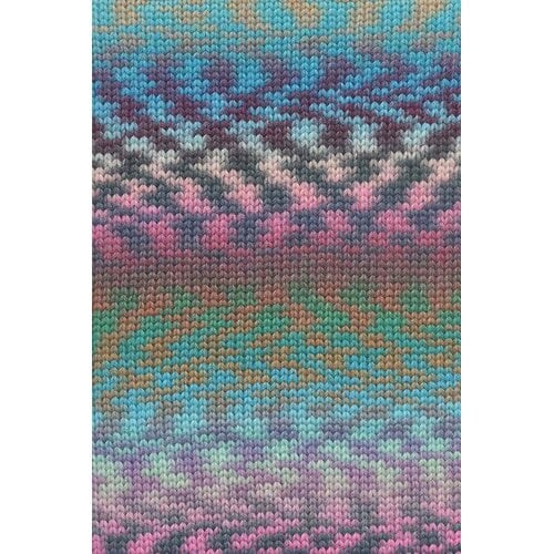 Lang Yarns Lang Yarns | Wol Cloud Funky - 100 gr - 0026 | Turkoois/Lavendel/Roze/Groen