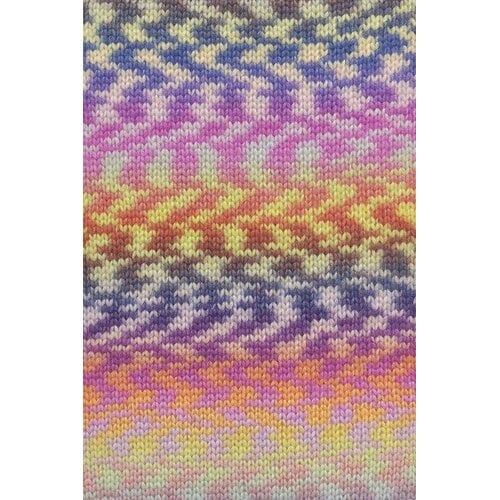 Lang Yarns Lang Yarns | Wol Cloud Funky - 100 gr - 0023 | Meloen/Marine/Geel/Mauve