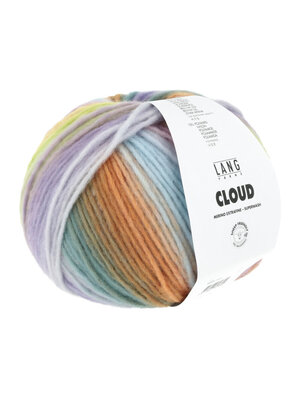Lang Yarns Lang Yarns | Wol Cloud - 100 gr -  0022| Lila/Oranje/Geel/Groen