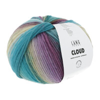 Lang Yarns | Wol Cloud - 100 gr - 0019 | Petrol/Turkoois/Lila/Helgroen