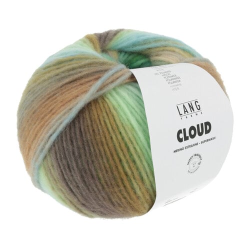 Lang Yarns Lang Yarns | Wol Cloud - 100 gr -  0016| Groen/Turkoois/Messing