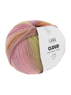 Lang Yarns Lang Yarns | Wol Cloud - 100 gr - 0015| Roze/Oranje/Limegroen Lang Yarns Lang Yarns | Wol Cloud - 100 gr - 0015| Roze/Oranje/Limegroen
