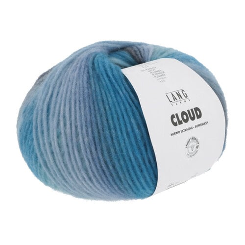 Lang Yarns Lang Yarns | Wol Cloud - 100 gr -  0011| Blauw/Turkoois