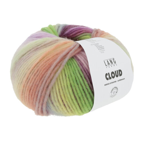 Lang Yarns Lang Yarns | Wol Cloud - 100 gr - 0009| Violet/Groen/Blauw Lang Yarns Lang Yarns | Wol Cloud - 100 gr - 0009| Violet/Groen/Blauw