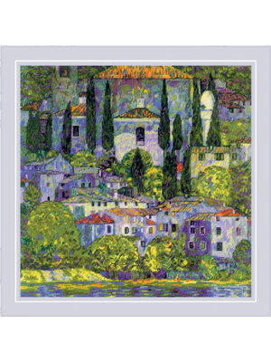 RIOLISf Borduurpakket Landscape with Cypresses after G. Klimt’s Painting - RIOLIS RIOLISf Borduurpakket Landscape with Cypresses after G. Klimt’s Painting - RIOLIS