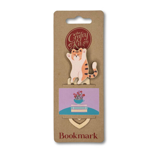 The Crafty Kit Company Wooden Bookmark Cat - Stripey - The Crafty Kit Company The Crafty Kit Company Wooden Bookmark Cat - Stripey - The Crafty Kit Company