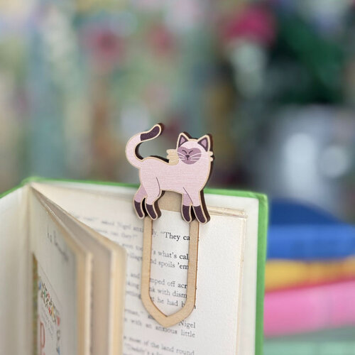 The Crafty Kit Company Wooden Bookmark Cat - Siamese - The Crafty Kit Company The Crafty Kit Company Wooden Bookmark Cat - Siamese - The Crafty Kit Company