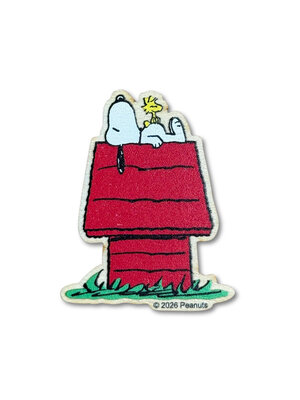 The Crafty Kit Company Wooden Needle Minder - Snoopy on the Doghouse - The Crafty Kit Company