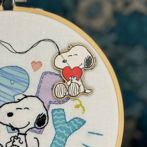 The Crafty Kit Company Wooden Needle Minder - Love from Snoopy - The Crafty Kit Company The Crafty Kit Company Wooden Needle Minder - Love from Snoopy - The Crafty Kit Company