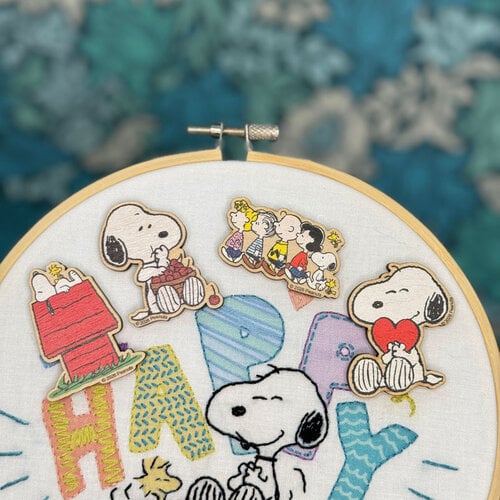 The Crafty Kit Company Wooden Needle Minder - Love from Snoopy - The Crafty Kit Company The Crafty Kit Company Wooden Needle Minder - Love from Snoopy - The Crafty Kit Company