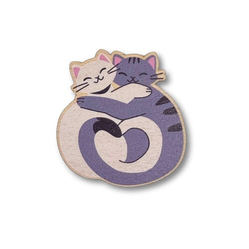 The Crafty Kit Company Wooden Needle Minder Cat - Besties - The Crafty Kit Company The Crafty Kit Company Wooden Needle Minder Cat - Besties - The Crafty Kit Company