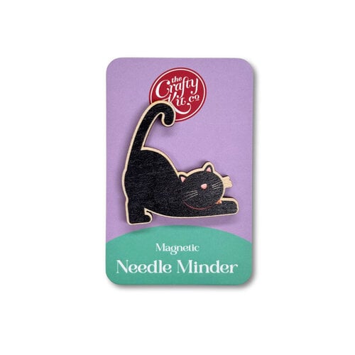 The Crafty Kit Company Wooden Needle Minder Cat - Midnight - The Crafty Kit Company The Crafty Kit Company Wooden Needle Minder Cat - Midnight - The Crafty Kit Company