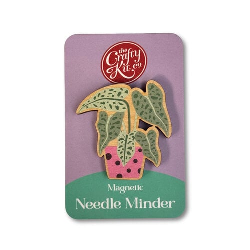 The Crafty Kit Company Wooden Needle Minder - House Plant  - The Crafty Kit Company