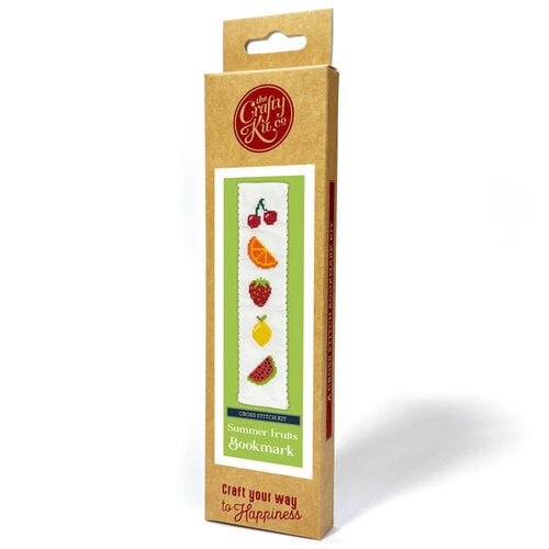 The Crafty Kit Company Borduurpakket Bookmark - Summer Fruits - The Crafty Kit Company The Crafty Kit Company Borduurpakket Bookmark - Summer Fruits - The Crafty Kit Company