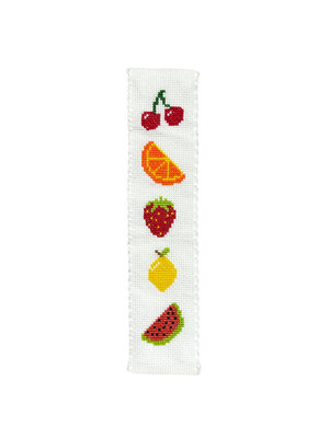 The Crafty Kit Company - Borduurpakket Boekenlegger - Summer Fruits - The Crafty Kit Company The Crafty Kit Company - Borduurpakket Boekenlegger - Summer Fruits - The Crafty Kit Company