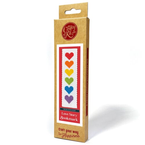 The Crafty Kit Company Borduurpakket Bookmark - Love Story - The Crafty Kit Company The Crafty Kit Company Borduurpakket Bookmark - Love Story - The Crafty Kit Company