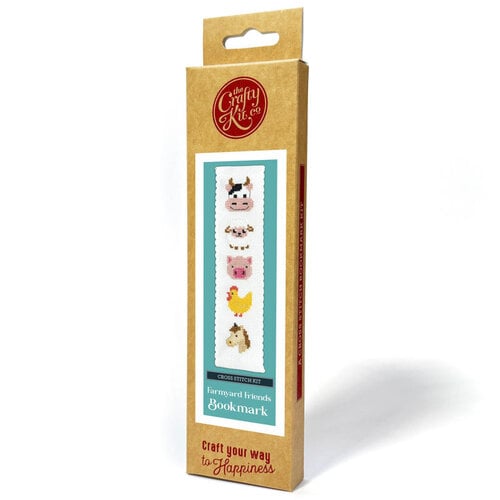 The Crafty Kit Company Borduurpakket Bookmark - Farmyard Friends - The Crafty Kit Company The Crafty Kit Company Borduurpakket Bookmark - Farmyard Friends - The Crafty Kit Company